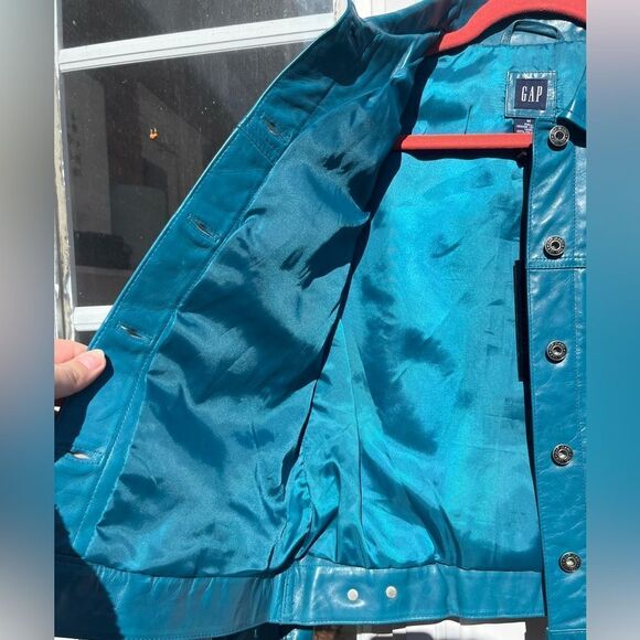 GAP Leather Jacket NWT - Picture 5 of 10